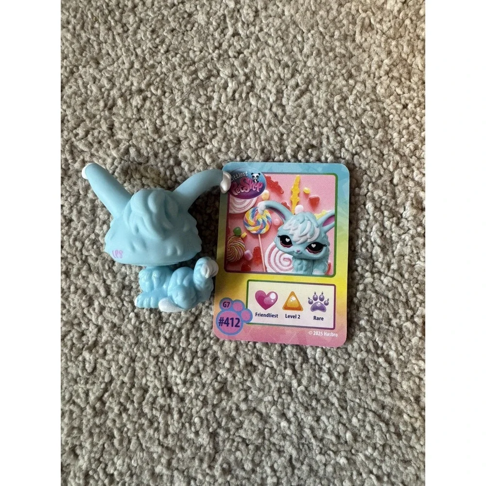 Littlest Pet Shop G7 #412 Angora Bunny Rabbit Pet Pairs